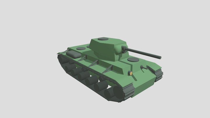 танк кв1 3D Model