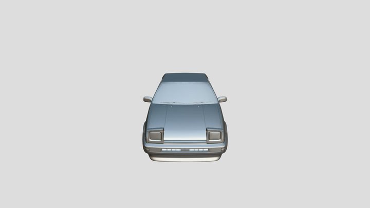 Toyota AE86 Untextured 3D Model