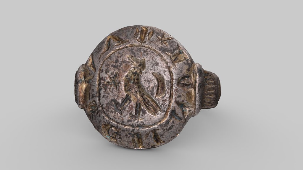 Gold-plated silver ring