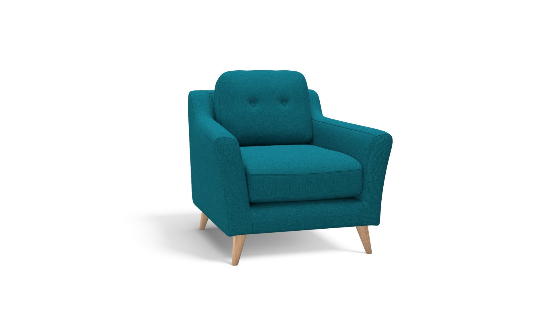 Rufus Armchair, Rich Azure 3D model by (madeit) [6203bb1