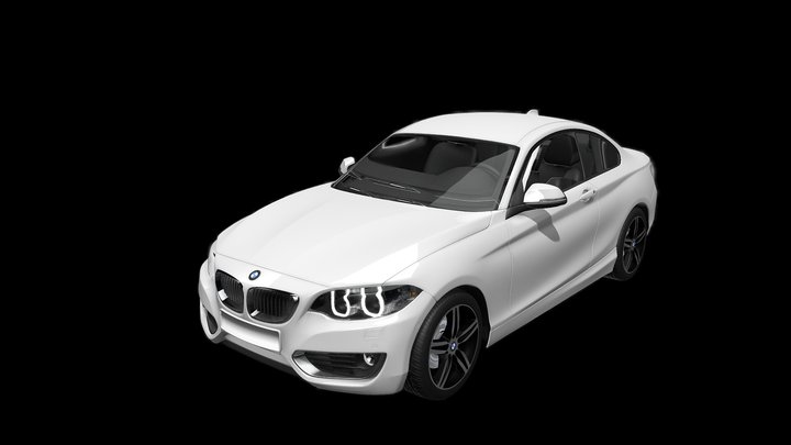 BMW Series 2 Professional Rigged 3D model 3D Model