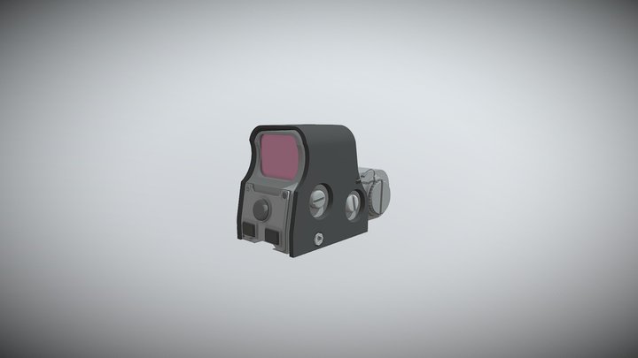 Holographic Weapon Sight 3D Model