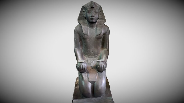 King Ramesses IV statue 3D Model