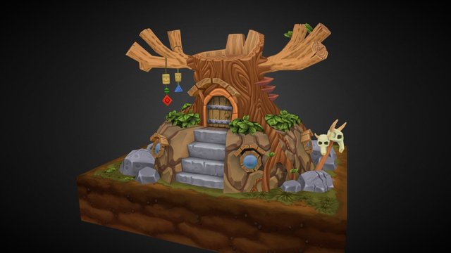 druid House 3D Model