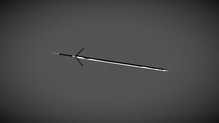 The Witcher 3 Style Sword 3D Model