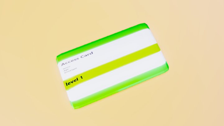 Access Card – Free 3D Model STL