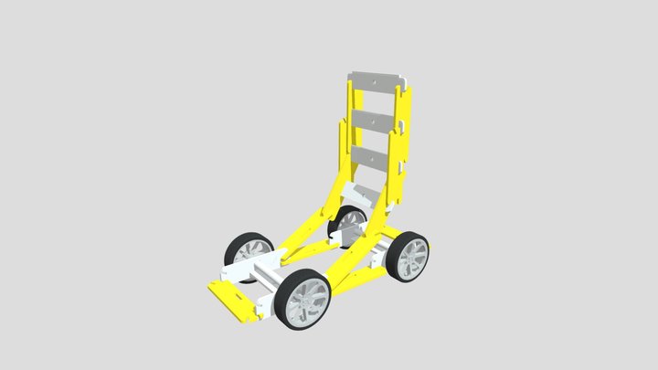 OTE Block Car - Wind Powered Car(18pcs) 3D Model