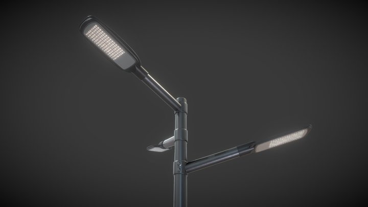 Street Light 12 (Pole 3) (Version 5) 3D Model