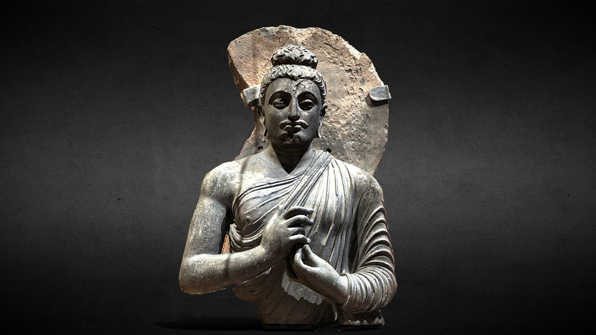 Gandhara style Buddha statue - 3D model by Tigershill (@tigerofchen ...