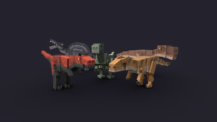 Dinosaurs 1 3D Model