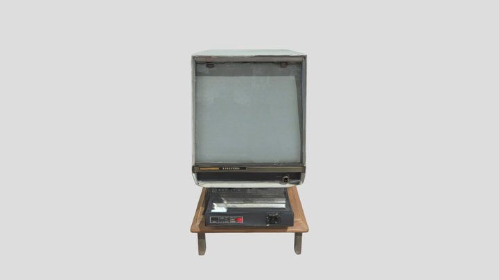 เครื่องอ่านไมโครฟิล์ม (Microfilm) 3D Model
