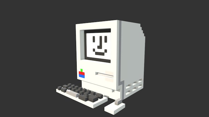 Voxel Macintosh 3D Model