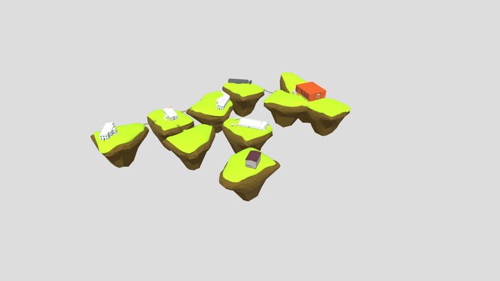 Islas de los retos 3D Model