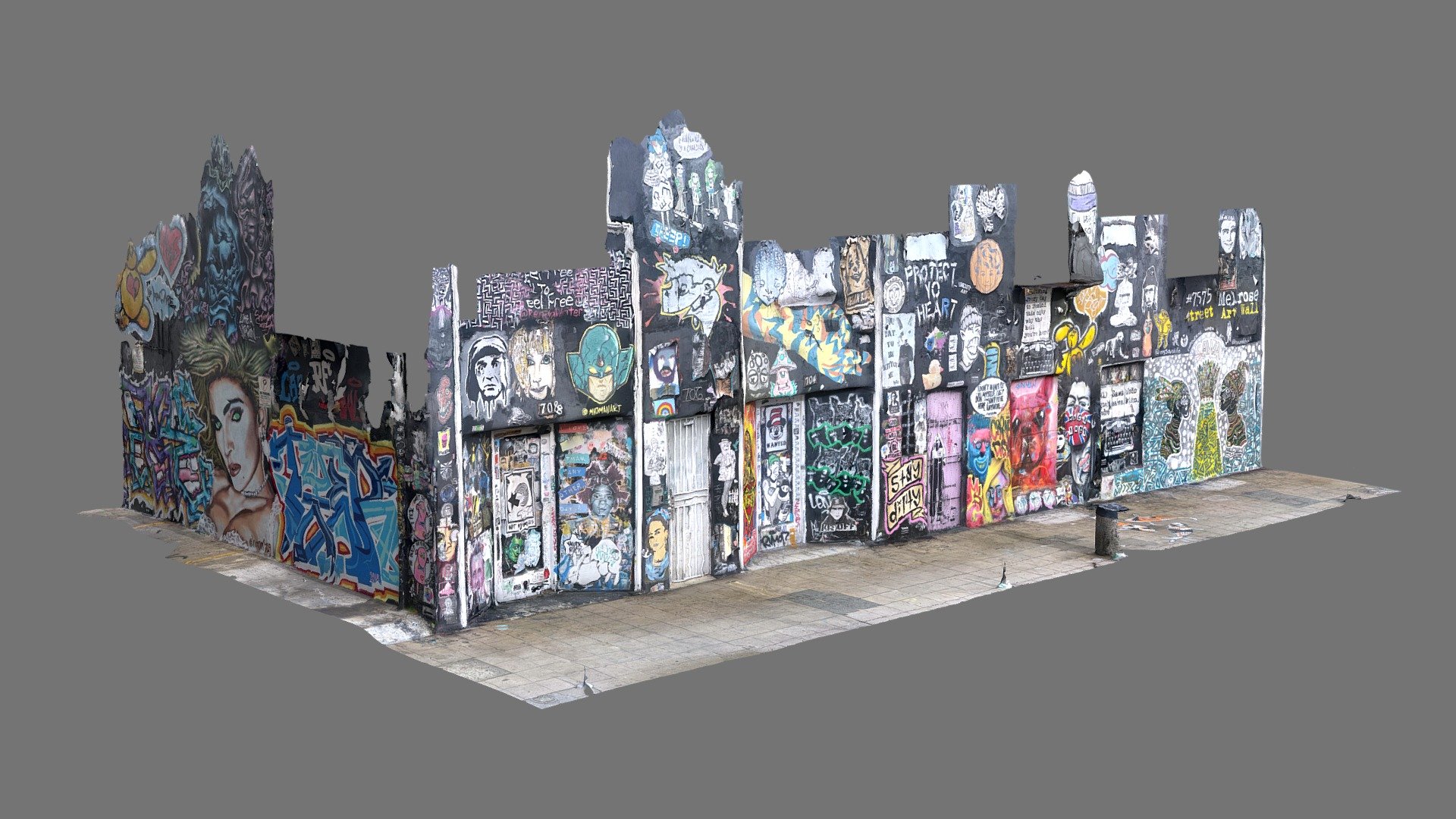7575 Melrose Art Wall Street Art (iPhone Lidar)