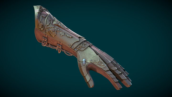Glove. A remake of middle poly. 3D Model