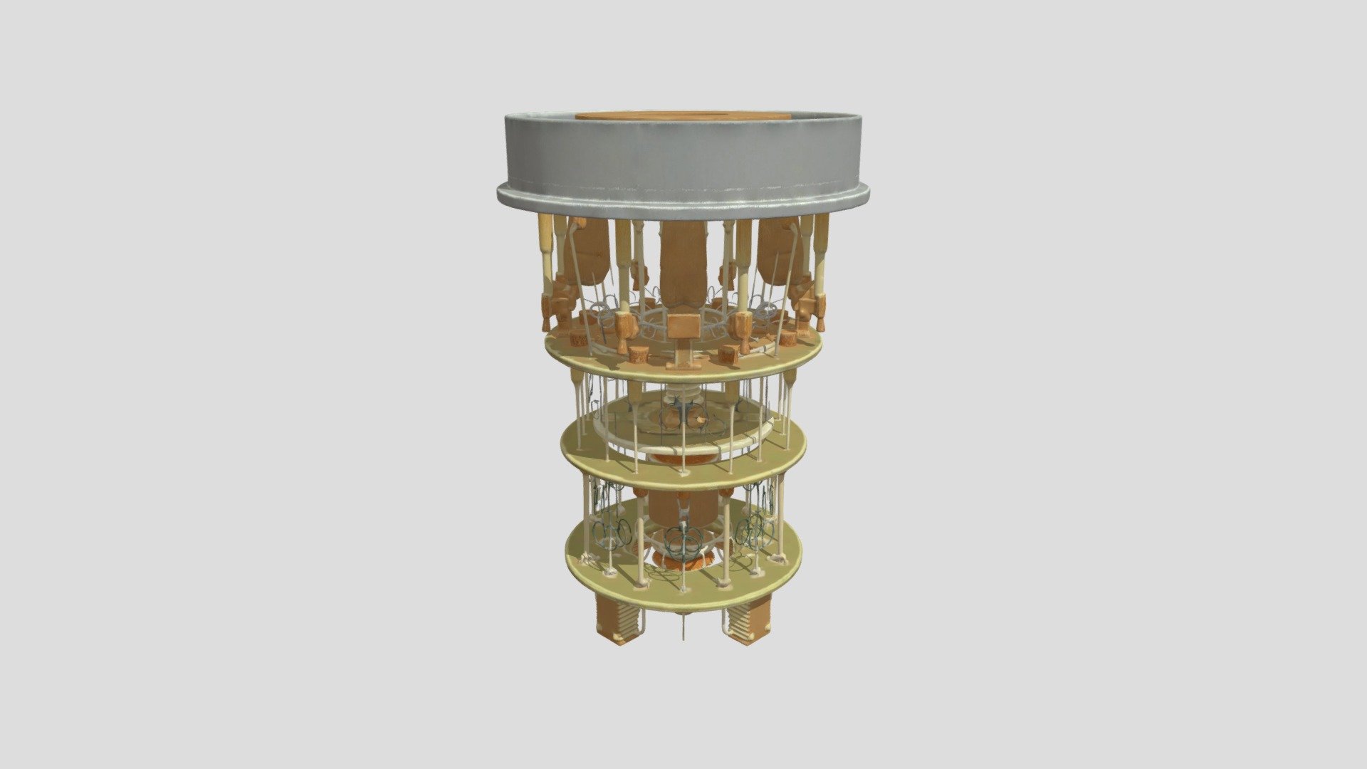 Quantum Computer (textured) - Download Free 3D model by Scimitar2.0 ...