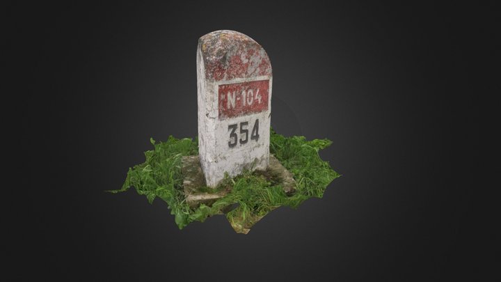 Km Post 3D Model