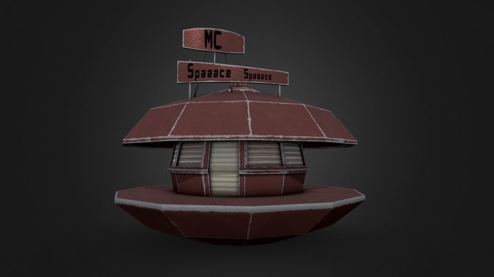 Burger Fast Food - Galactic Delivery 3D Model