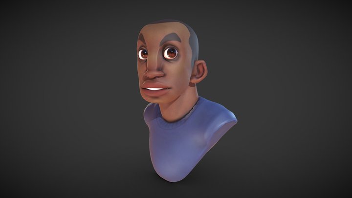 Character bust 1 3D Model
