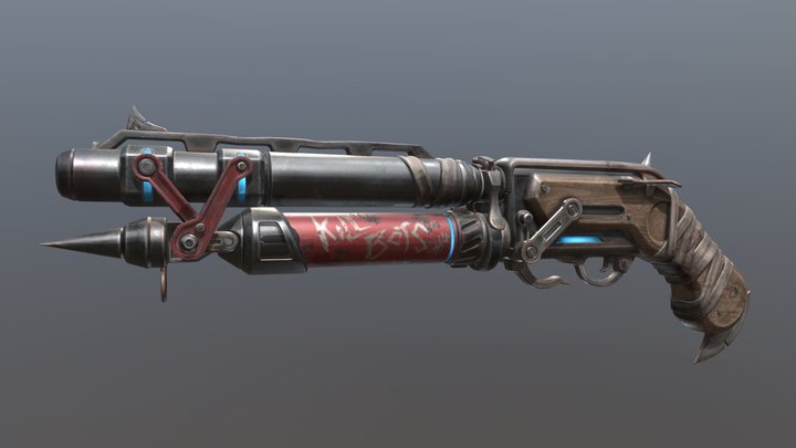 Junker Queen's Scattergun - Overwatch 2 3D Model