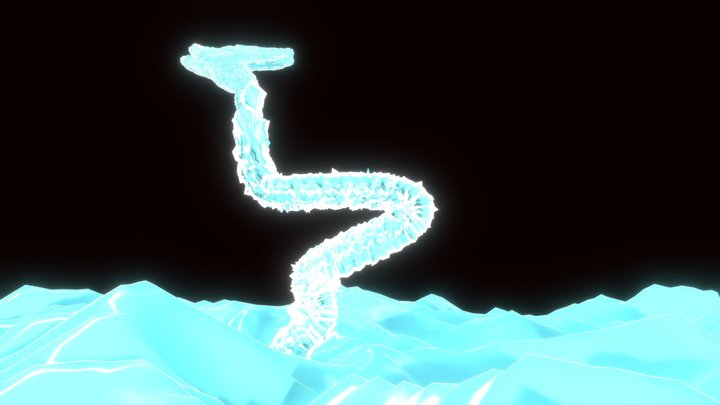 Water Dragon Spirit 3D Model
