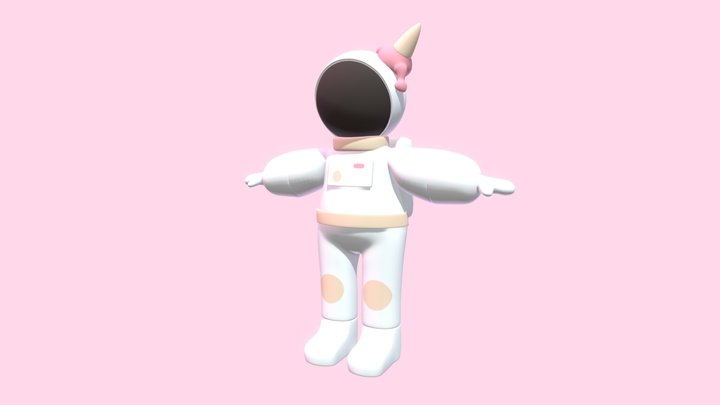 Astronaut Character Model 3D Model