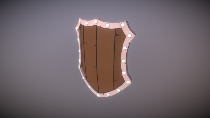 Escudo Lowpoly - Lowpoly Shield 3D Model