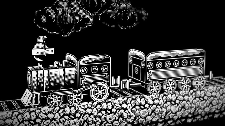 1-bit Steam Train test – Gratis 3D-model STL