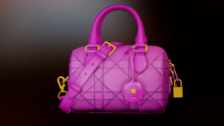 Bolso rosa Groove 20 Piel De Becerro – Modello 3D gratuito STL