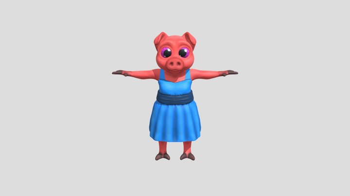 Pigly Sculpture 3D Model