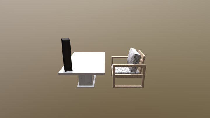 Chair Table Lamp 3D Model