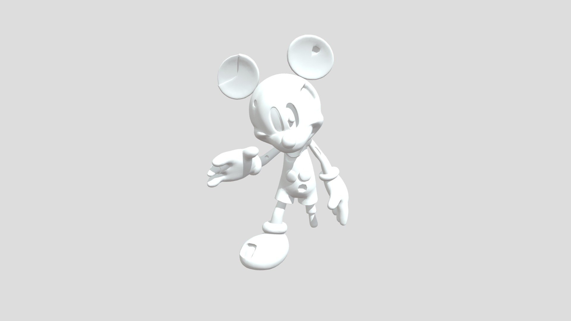 Decaying-nightmare-photo-negative-mickey-remake - 3D model by ...