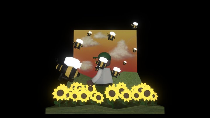 1131448059_顏以蓁_Flower Boy 3D Model