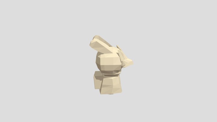 Idle Rabbit Character 3D Model
