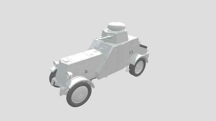 BA 27 Armored Vehicle 3D Model