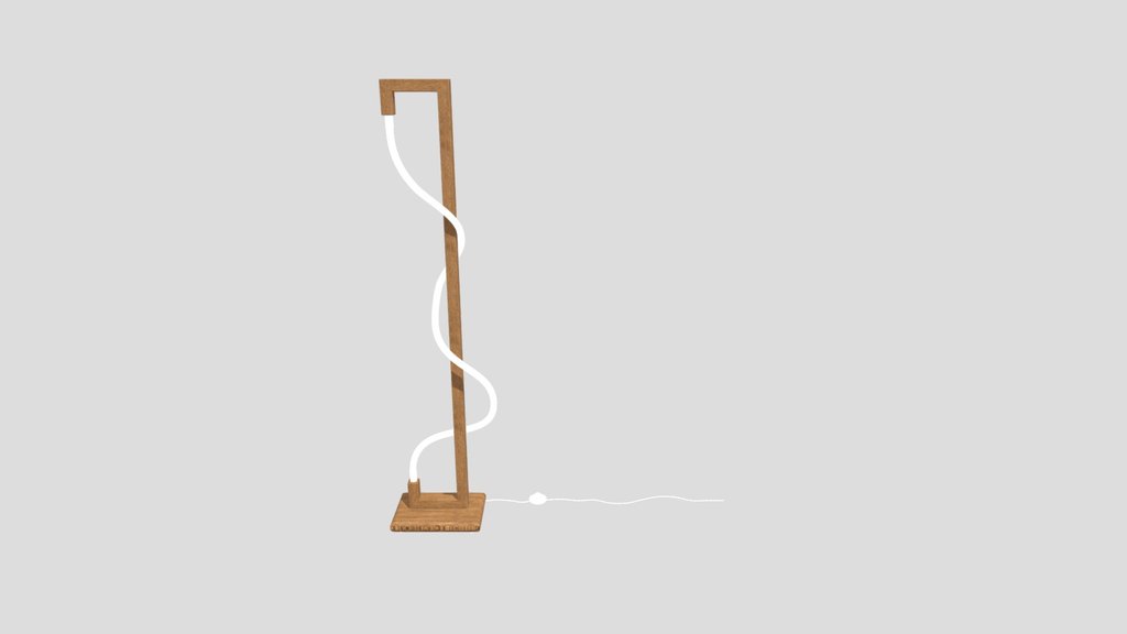 Wooden Floor Lamp