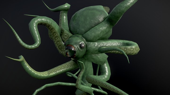 Space Squid 3D Model