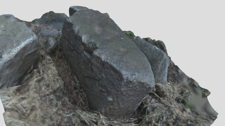 Piedra Tacita, Estero Marga Marga Quilpué 3D Model
