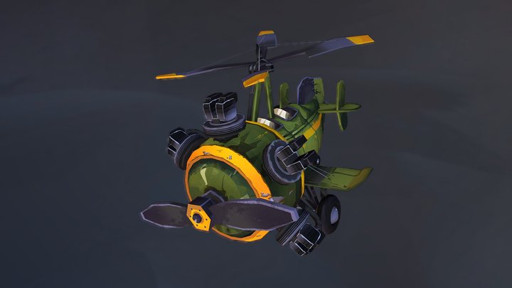 DAE Game Art 1 - Flying Circus 3D Model