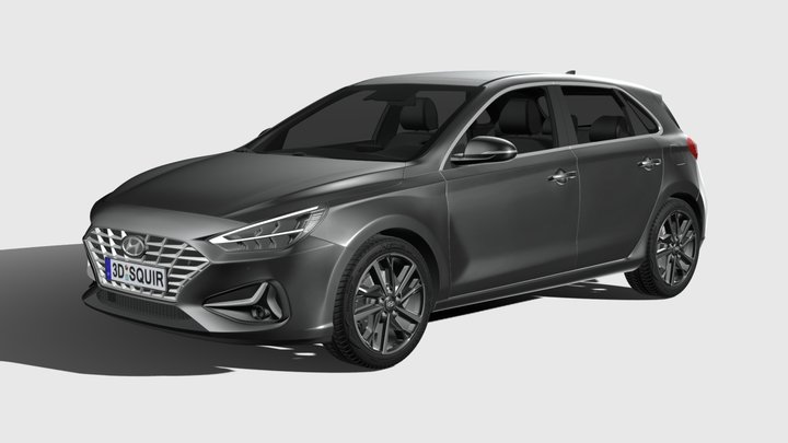 Hyundai i30 fastback 2020 3D model - Download Vehicles on