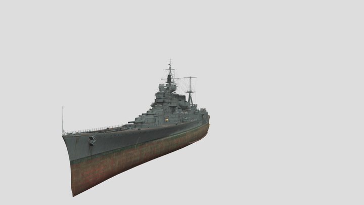 HMS Hood (Modernized) 3D Model