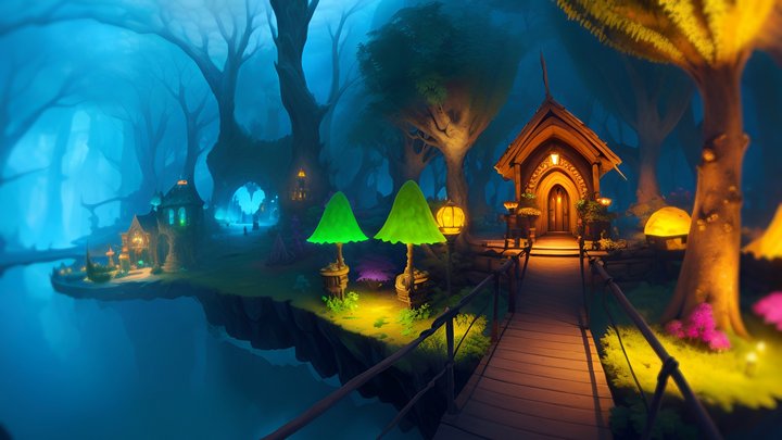 FREE - SkyBox Magical Forest – Modèle 3D gratuit STL
