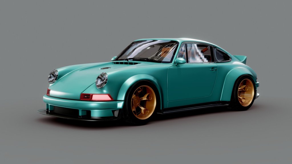 XYZ School Coursework: HighPoly Porsche Singer