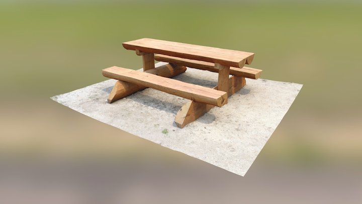 Wooden sitting at the Brno dam – Modelo 3D gratuito STL