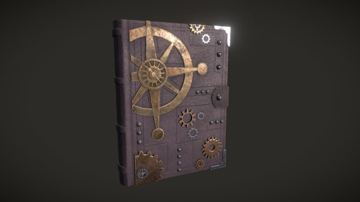 Steampunk book 3D Model