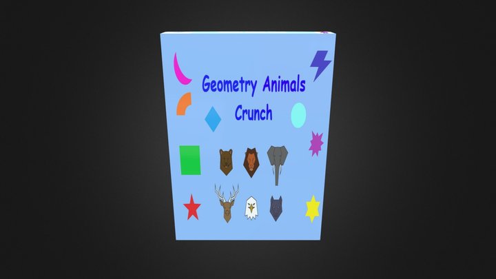 Geometry Animals Crunch Final Product 3D Model