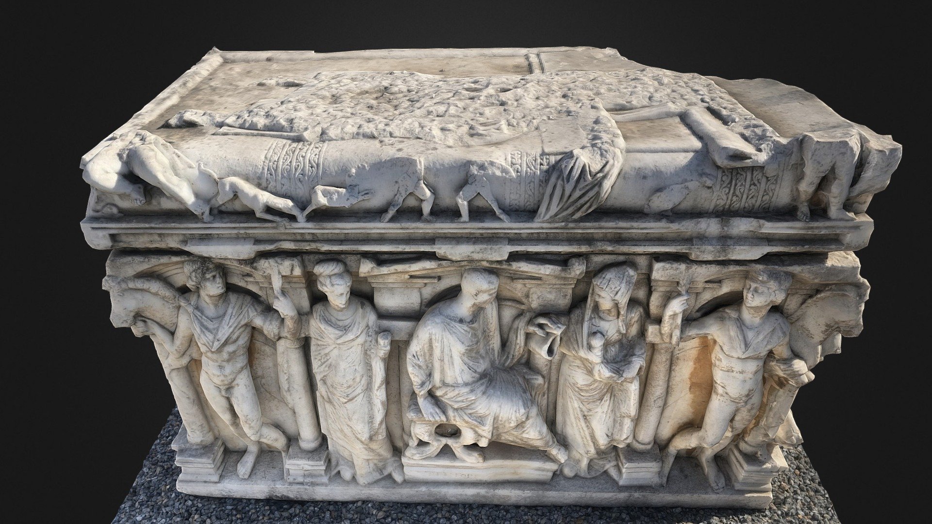 Roman sarcophagus in Iznik museum.