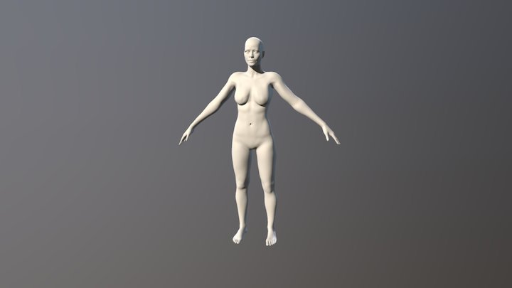 Females High Res Sketch Fab 3D Model