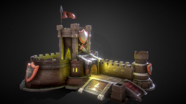 Castle heroes  of the storm fan art 3D Model