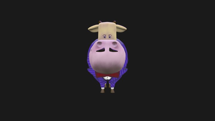 Weather Cows Gomez Addams Character 3D Model